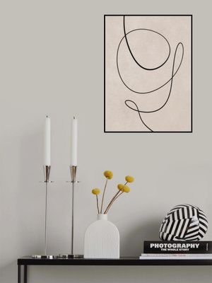 Minimal Line Art Abstract Drawing 01