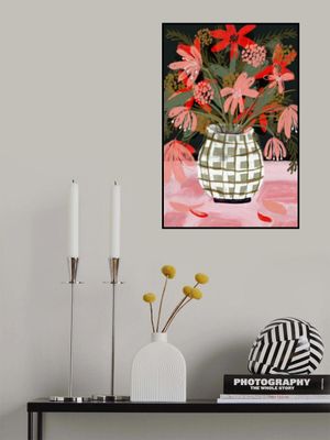 Petals in Patterned Vase