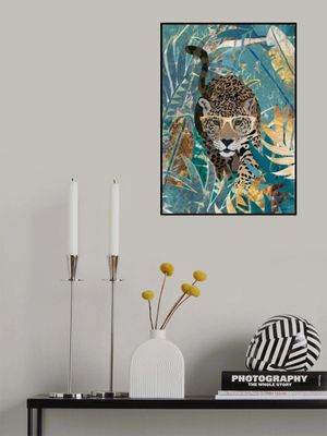 Curious jaguar in the rainforest