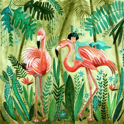 Flamingo jungle