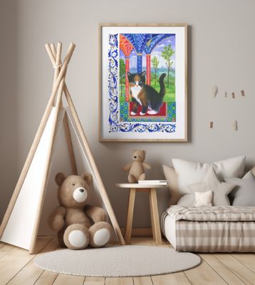 Kitten Cat in Landscape