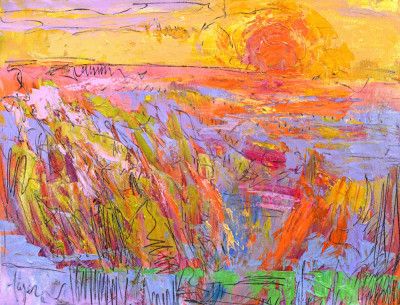 Vibrant Yellow Horizon