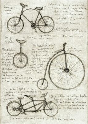 Vintage Bicycle Sketches