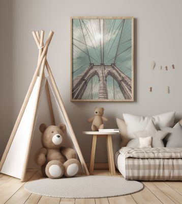 NEW YORK CITY Brooklyn Bridge in Detail | urban vintage style