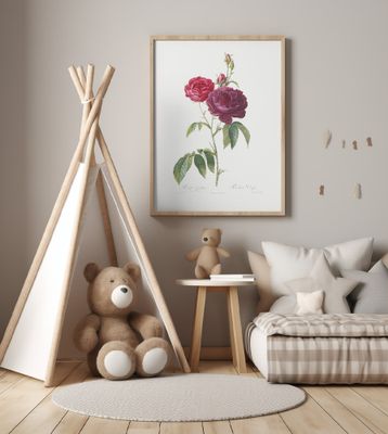 Purple French Rose, Les Roses (1817–1824)