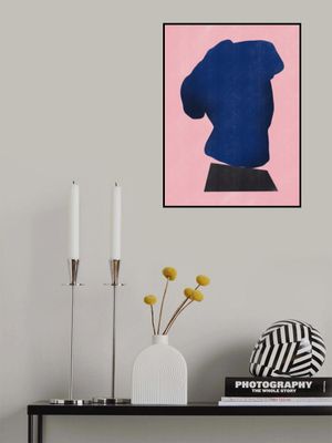 Stone Sculpture In Blue