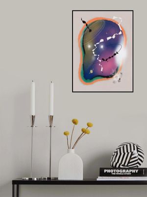 Cosmic Themes with Swirling Lines