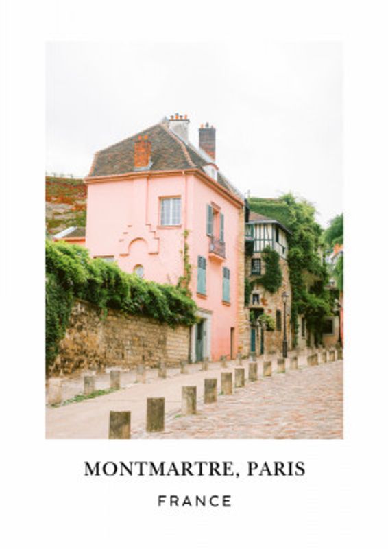 Montmartre Paris Travel Poster