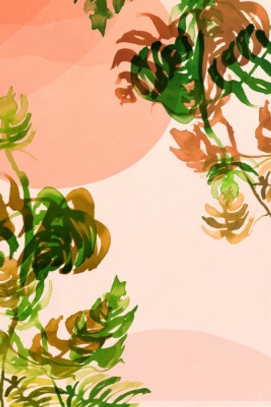 Boho Botanical Sunset