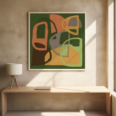 Abstract patterns in earth colours