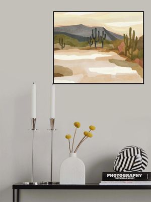 Rocky hill and Cactus