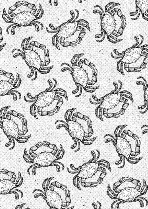 Crab Vintage Pattern