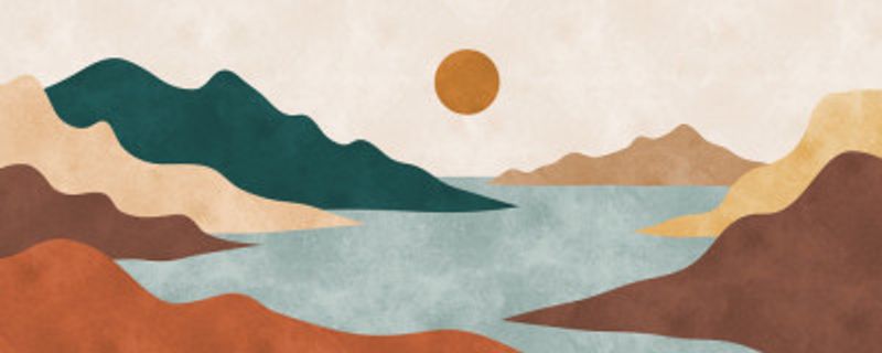 Landscape And Sunset