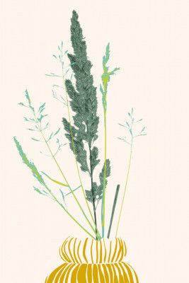 Plant based happyness Grasses 2 still life