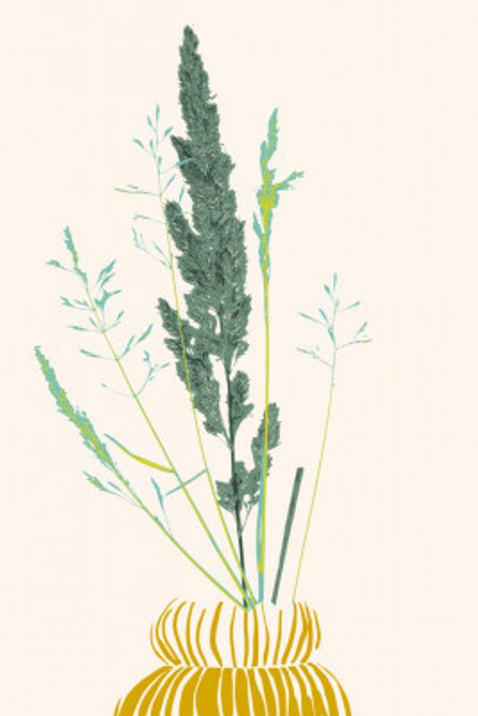 Plant based happyness Grasses 2 still life