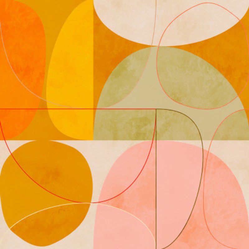 Mid Century Curry Yellow Blush Spring2