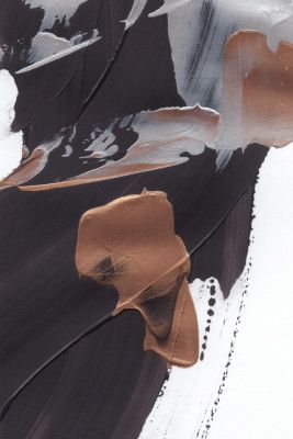 Dynamic Brushstrokes in Brown and Copper