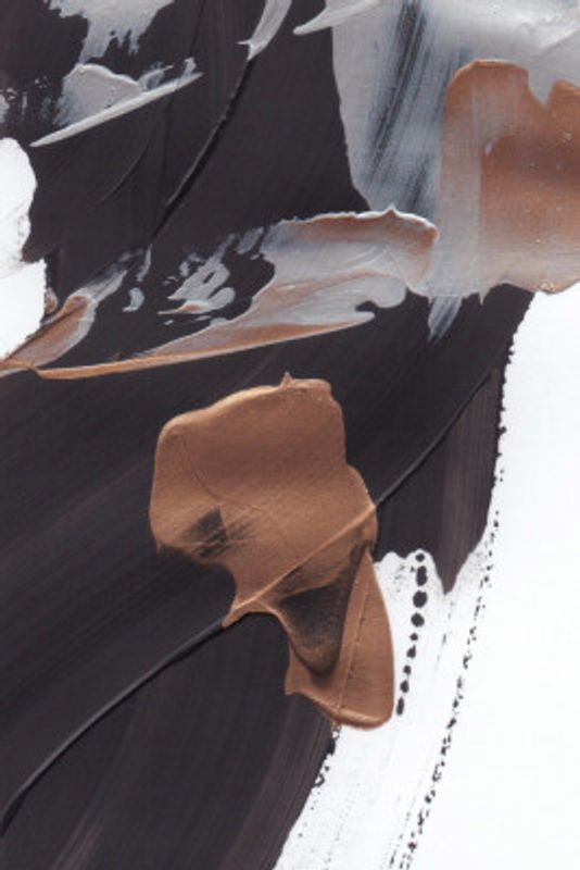 Dynamic Brushstrokes in Brown and Copper