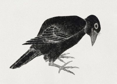 Bird, From Album of Sketches (1814) Vintage Japanese Woodblock Prints