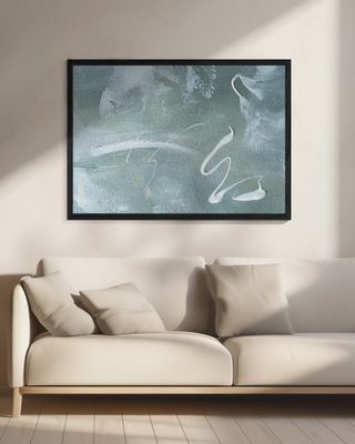 Green and White Acrylic