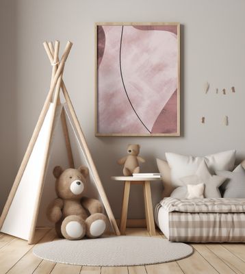 Abstract Shapes Pink