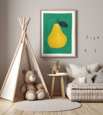 Minimalist Yellow Pear
