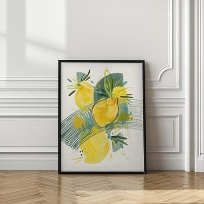 Vibrant Abstract Lemons