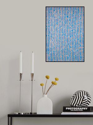 Abstract Blue Connections