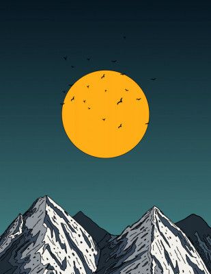 Mountains At Midnight