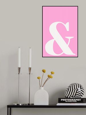 Pink Ampersand Charm