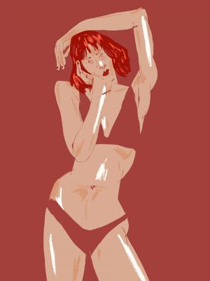 Young Girl In Underwear