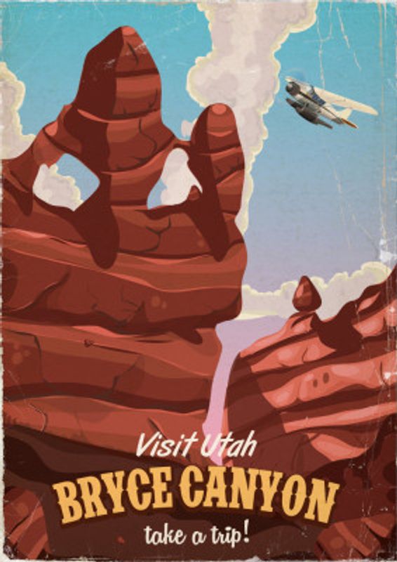 Bryce Canyon Utah Travel Poster