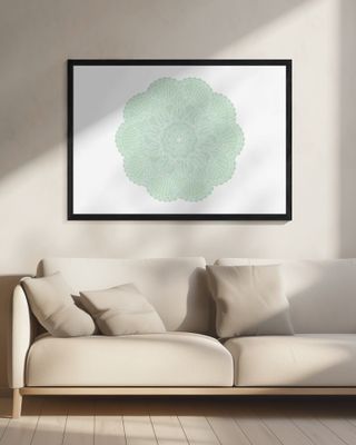 ABSTRACT GREEN MANDALA