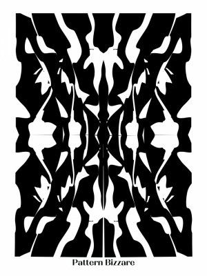 Black And White Symmetrical Pattern