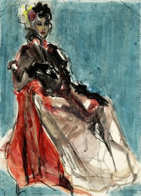 Elegant Pose of Woman Portrait