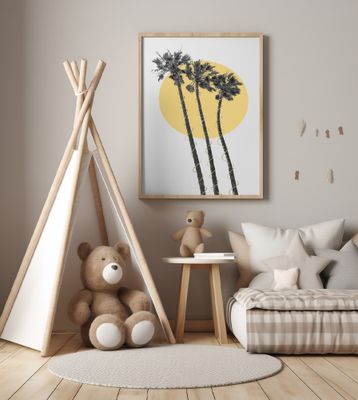 Palm Trees in the sun | golden touch