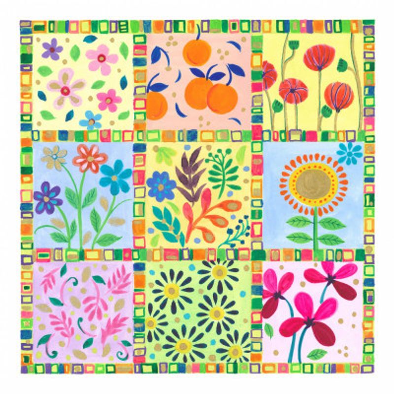 Flowered Square