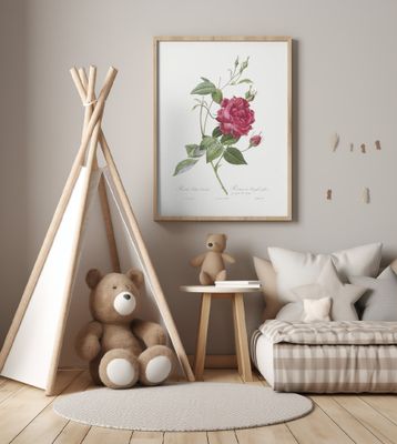 Blood Red Bengal Rose, Les Roses (1817–1824)