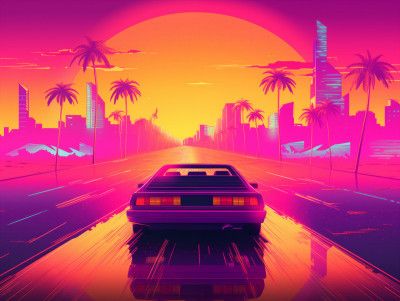 80s City Sunrise