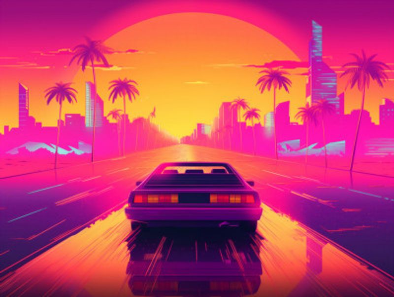 80s City Sunrise