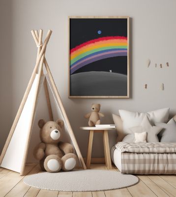 Rainbow over the galaxy