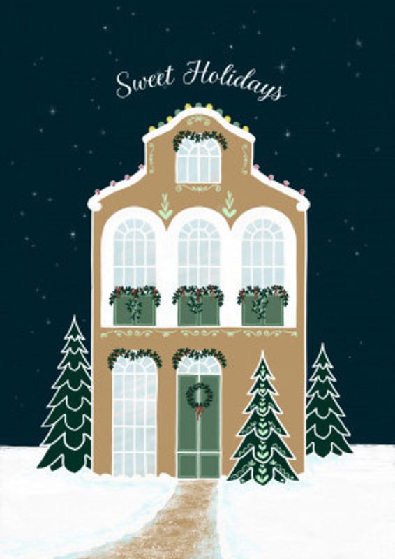 Starry gingerbread home - Sweet holidays