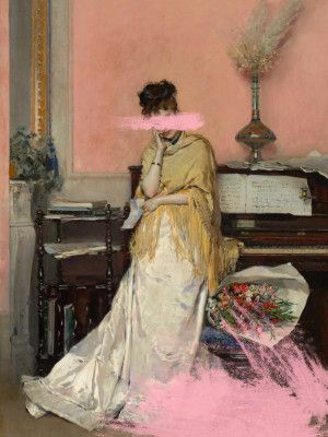 Graffiti portrait of a Woman