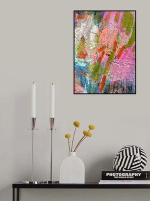 Whispering Pink Brushstrokes