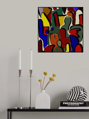 Color doodle abstract