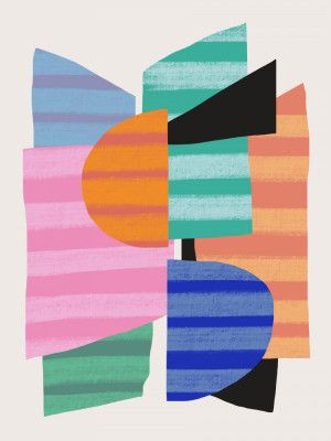 Abstract Stripe Minimal Collage 19