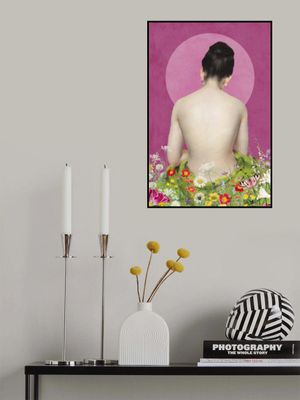 Japanese Girl In Garden