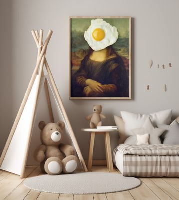 Mona Lisa   the Messy Breakfast Edition