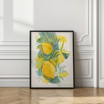 Vibrant Abstract Lemons