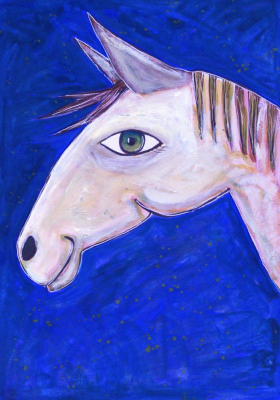 Dreaming of Horses Luminous Blue